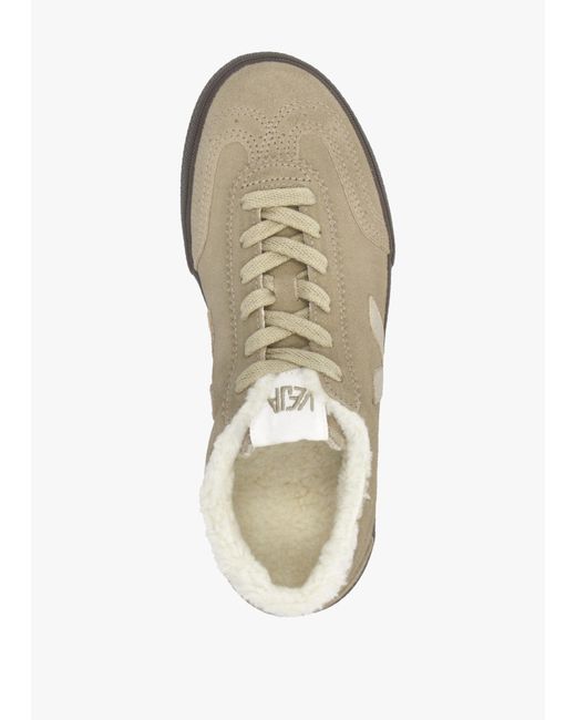Veja White Volley Fured Dune Platine Eagle Trainers