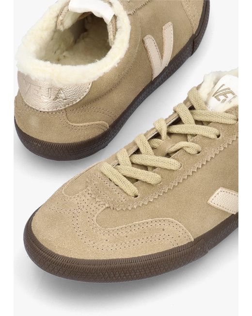 Veja White Volley Fured Dune Platine Eagle Trainers