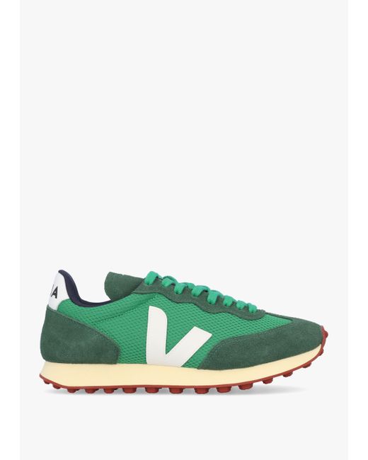 Veja Green Rio Branco Mesh And Leather Trainers