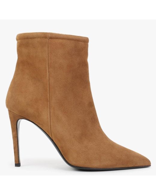 tan suede booties low heel