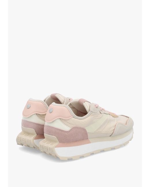 Moda In Pelle White Dorea & Lace Up Trainers