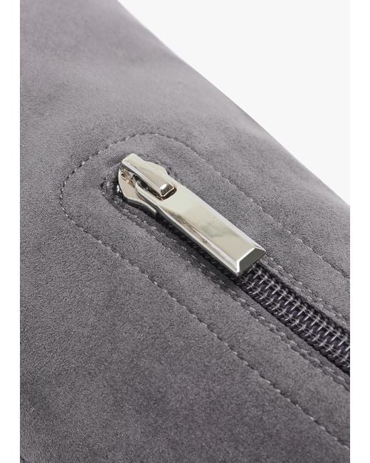 Daniel Black Stret Grey Suede Over The Knee Boots
