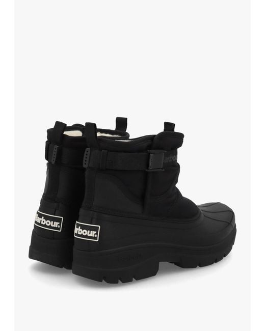 Barbour Black Braybourn Duck Wellington Boots