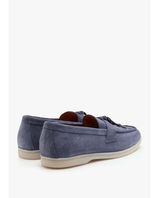 Daniel Siani Blue Suede Loafers