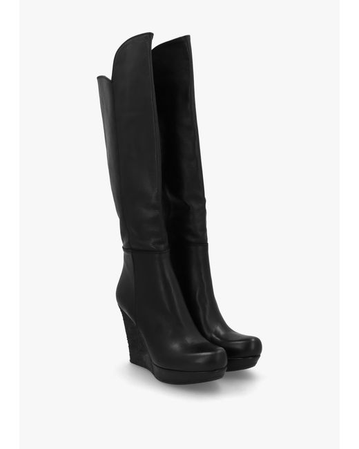 Daniel Black Wiser Knee High Wedge Boots