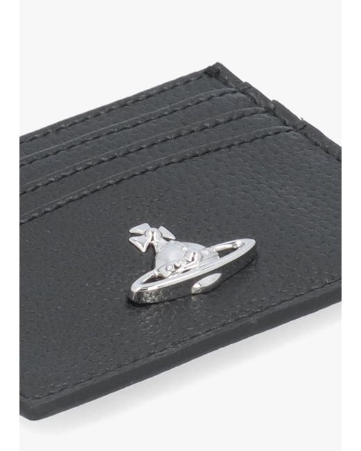 Vivienne Westwood White Grain Flat Card Holder