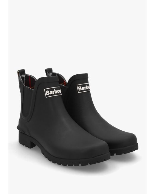 Barbour Black Wilton Rubber Welly Boots