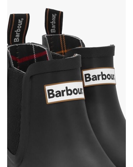 Barbour Black Halton Ankle Wellington Boots