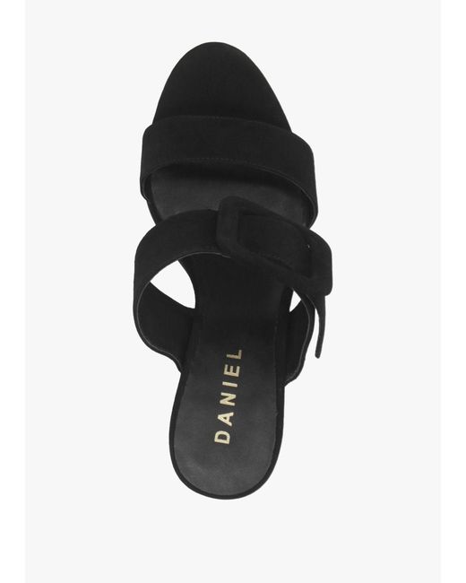 Daniel Black Eilish Buckle Heeled Mules