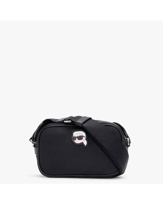 Karl Lagerfeld K/iconik 2.0 Black Nylon Camera Bag