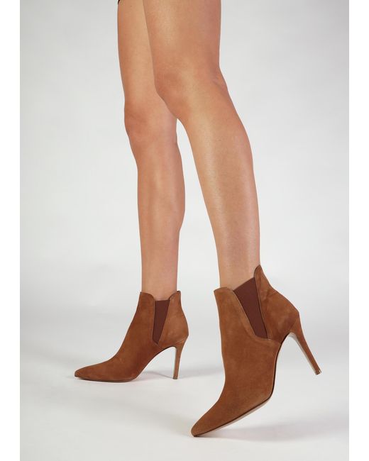 Daniel Brown Adril Tan Suede Ankle Boots