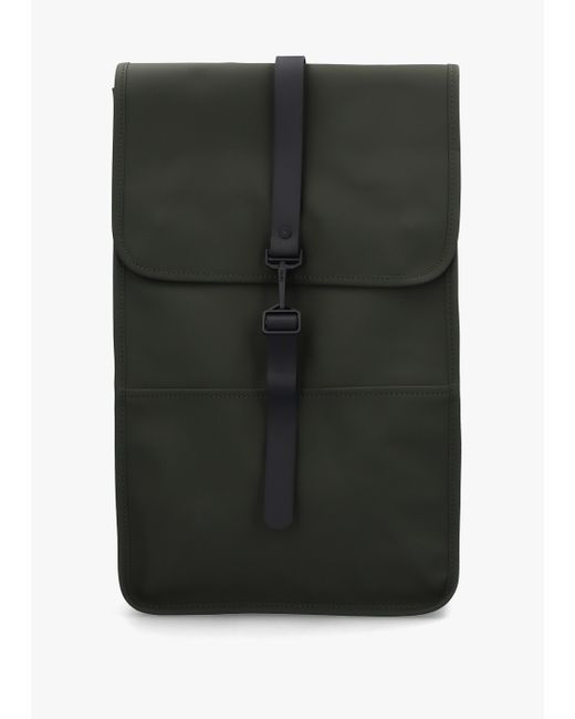 Rains Black W3 Green Backpack for men