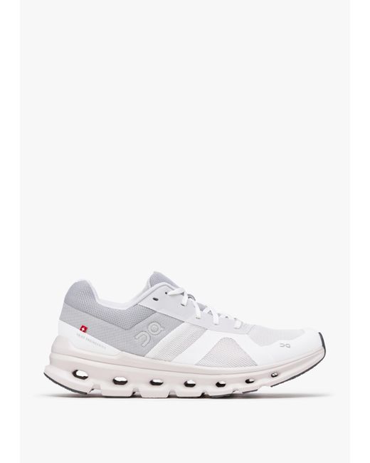 On Shoes Cloudrunner White Frost Trainers