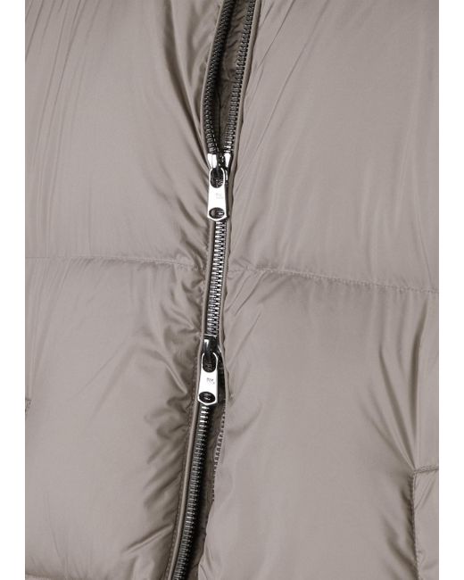 Beaumont Organic Gray Fern Grey Longline Puffa Coat