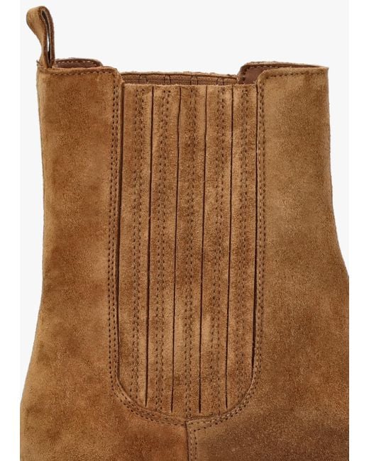 Alpe Brown Alpie Tan Suede Crepe Sole Chelsea Boots