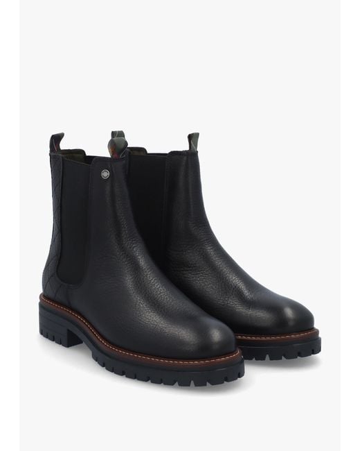 Barbour Black Evie Chelsea Boots