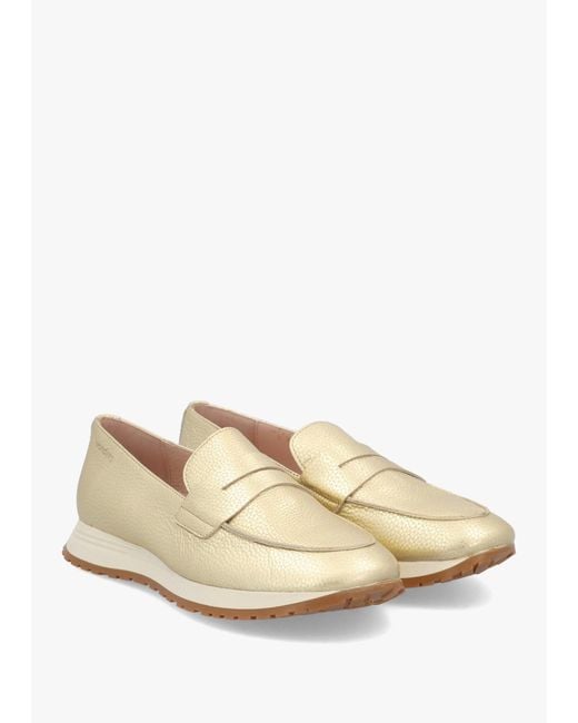 Wonders Natural Towanda Platino Leather Loafers