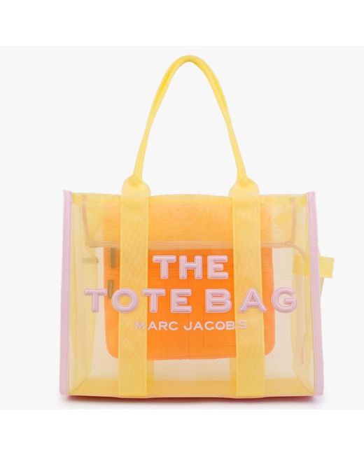 Marc Jacobs Synthetic The Mesh Yellow Multi Tote Bag | Lyst UK