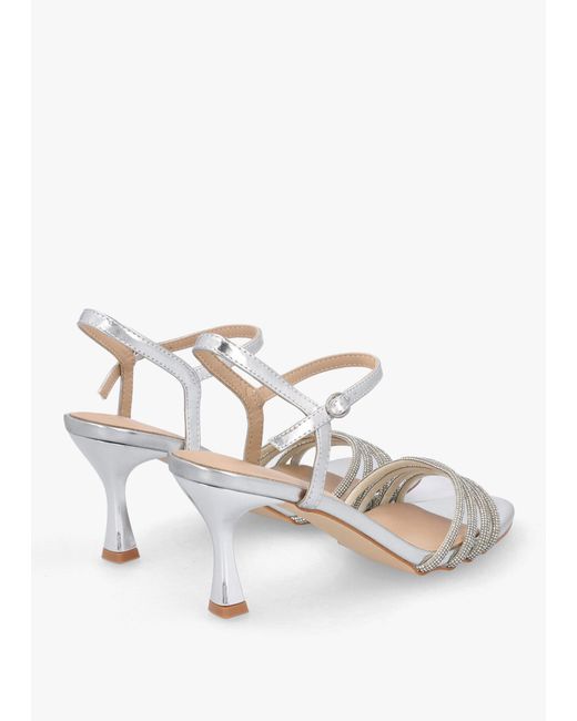 Daniel White Icris Metallic Strappy Mid Heel Sandals