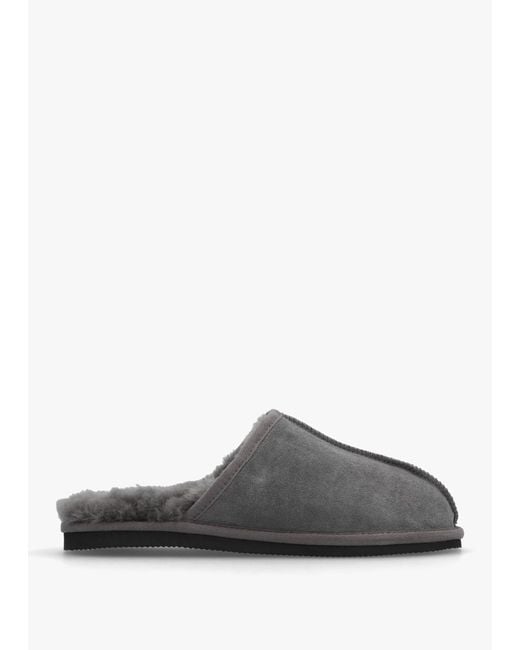 Daniel Gray Men's Shutoff Grey Shearling Slippers for men