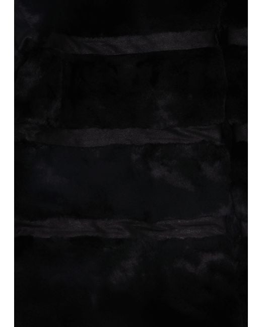 Carre Noir Black Fur Jacket