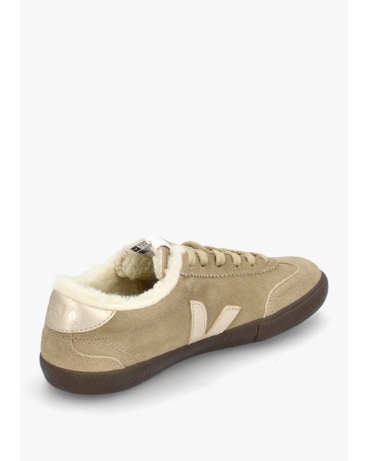 Veja White Volley Fured Dune Platine Eagle Trainers