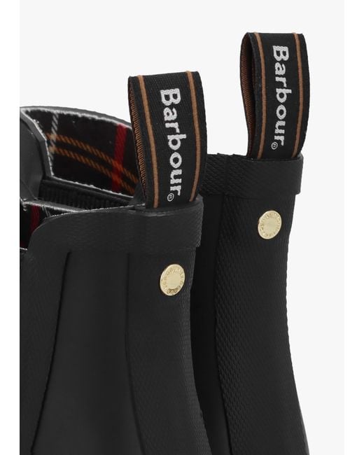 Barbour Black Halton Ankle Wellington Boots