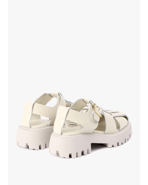 Shoe The Bear Natural Posey Fishermann Off White Leather Chunky Sandals