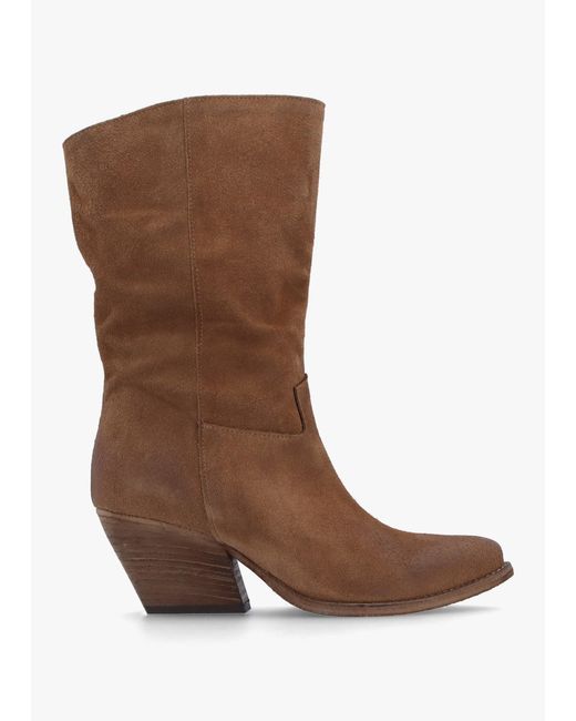 Daniel Brown Genesis Tan Leather Western Calf Boots