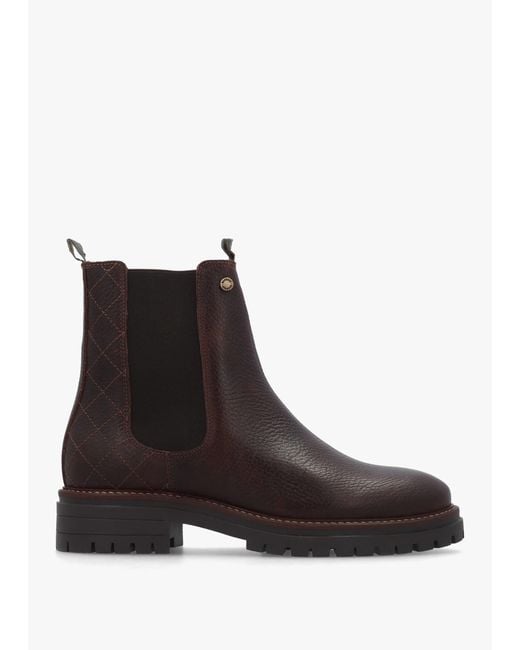 Barbour Brown Evie Chelsea Boots