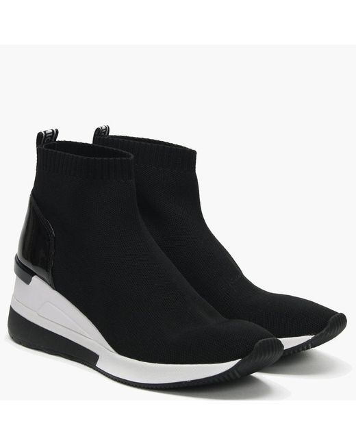 michael kors knit high top trainer