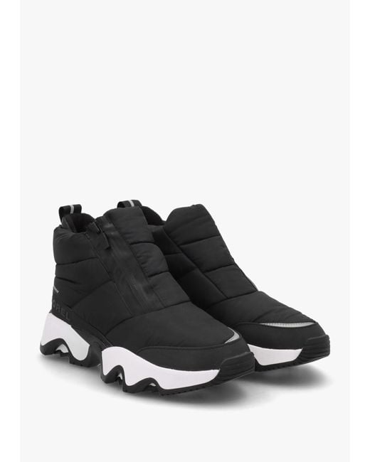Sorel Black Kinetic Impact Puffy Waterproof Noir Trainers