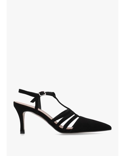 Daniel Black Sade T Bar Heeled Court Shoes