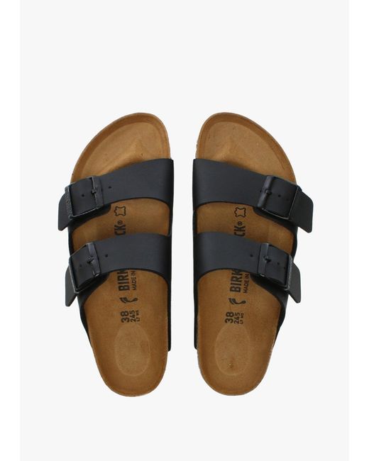 Birkenstock White Arizona Birko-Flor Two Bar Mules Leather