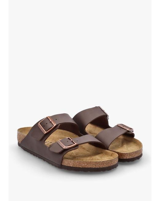 Birkenstock Brown Arizona Birko-Flor Two Bar Sandals for men