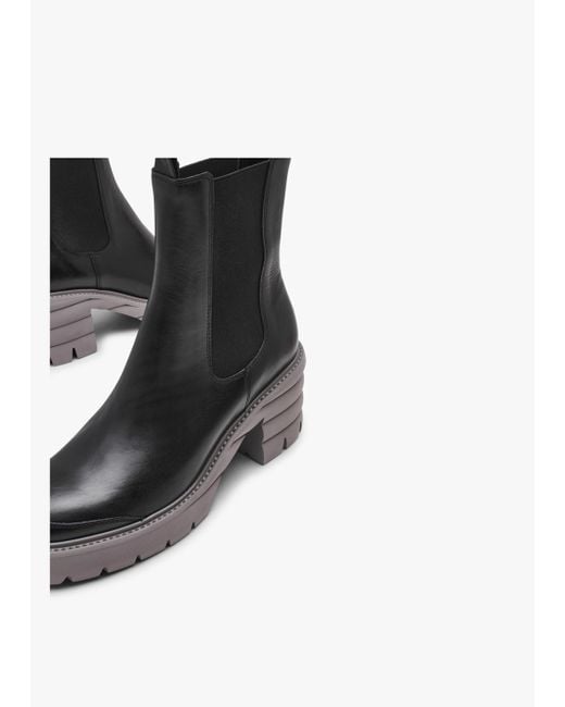 Kennel & Schmenger Bump Black Leather Chelsea Ankle Boots