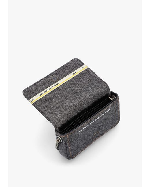 Marc Jacobs White The Denim Chain Wash Mini Cross-Body Bag