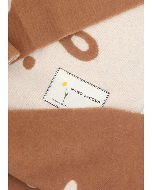 Marc Jacobs White Marc Is Joy Copper Wool Scarf