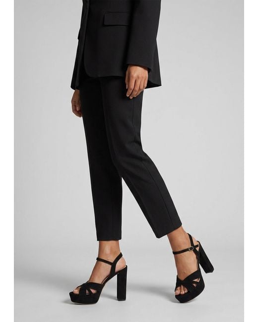 Daniel Avery Black Platform Heeled Sandals