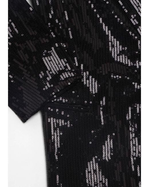 Carre Noir Black Sequin Blazer