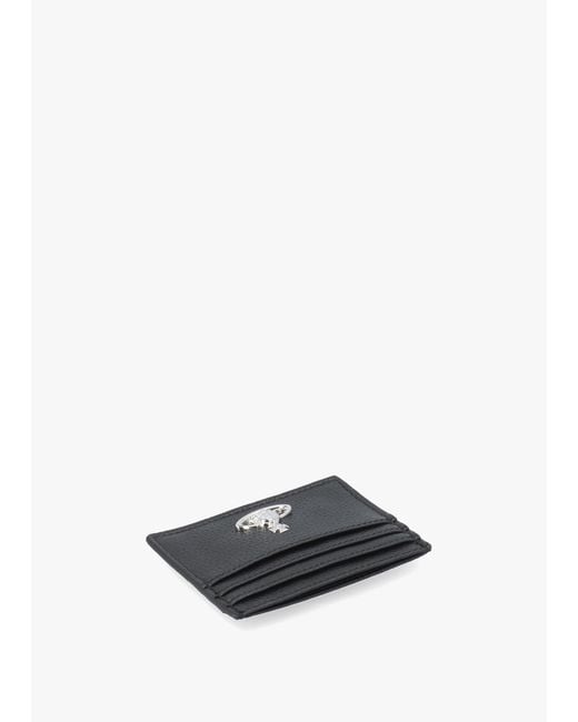 Vivienne Westwood White Grain Flat Card Holder