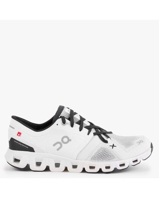 On Running Multicolor Cloud X3 White & Black Trainers