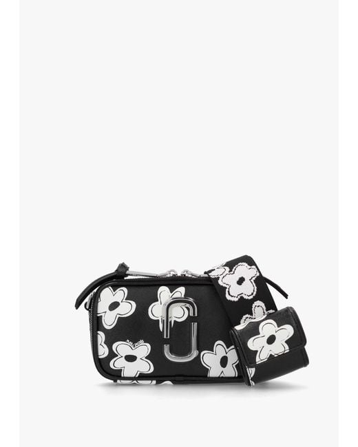 Marc Jacobs White The Daisy Snapshot Leather Camera Bag