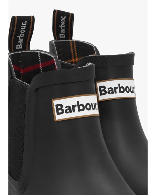 Barbour Black Halton Ankle Wellington Boots