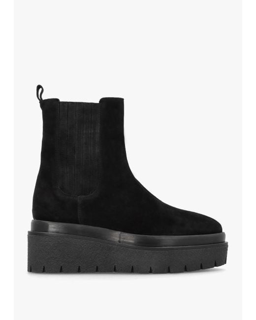 Alpe Alpie Black Suede Crepe Sole Chelsea Boots