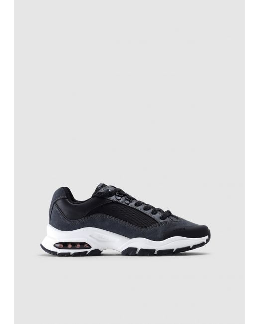 LMNTS White Mens Eiger Trainers In Black/charcoal
