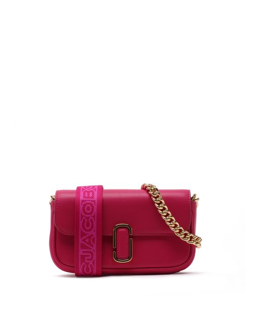 Marc Jacobs The J Marc Mini Lipstick Pink Leather Shoulder Bag