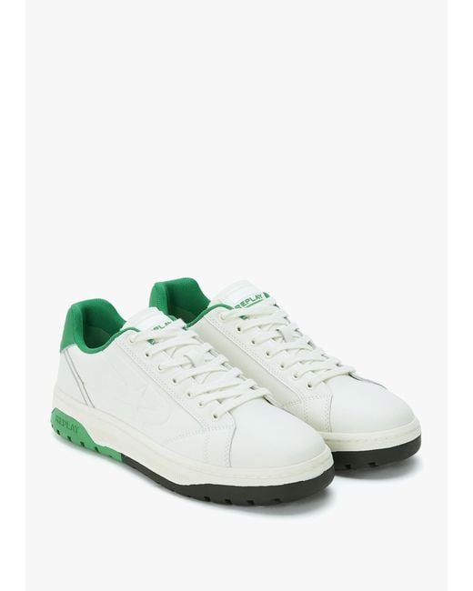Replay White Gmz4S Trainer Sporty for men