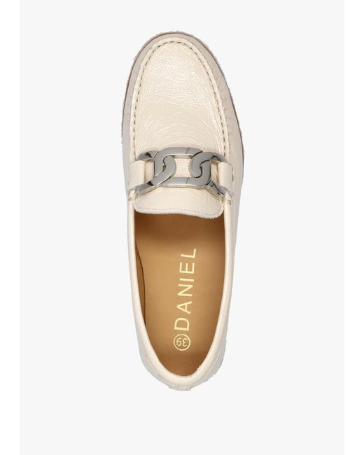 Daniel Natural Peonie Beige Patent Leather Loafers