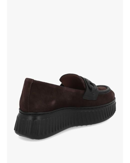 Wonders Black Xfly 03 Dark Loafers